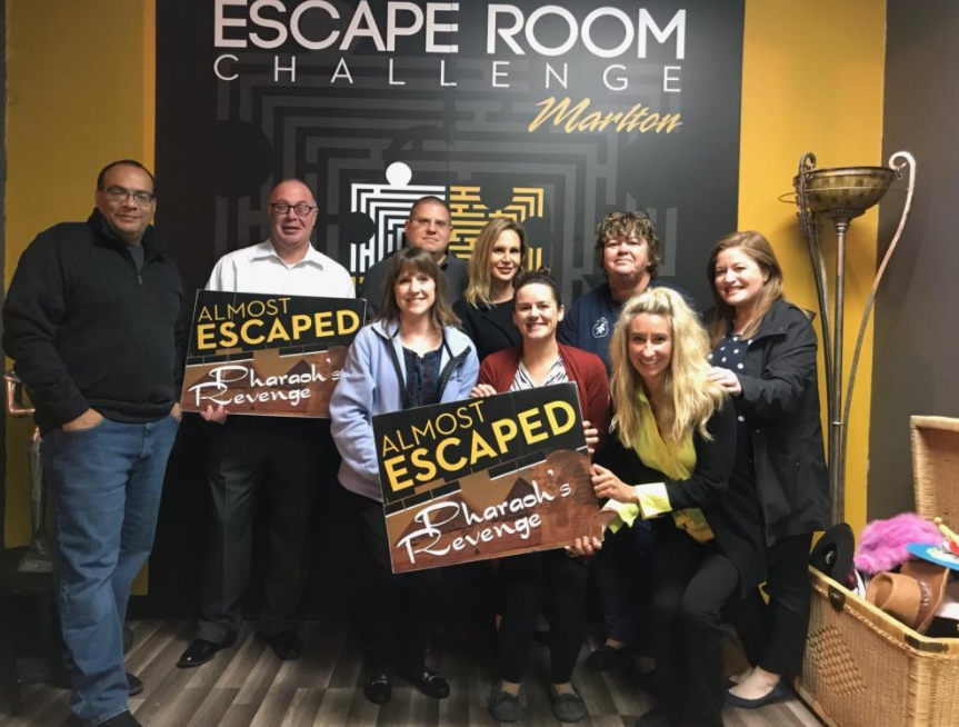 Administrative Staff Takes on the Escape Room Challenge